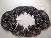 Americano Oval Preto no Branco